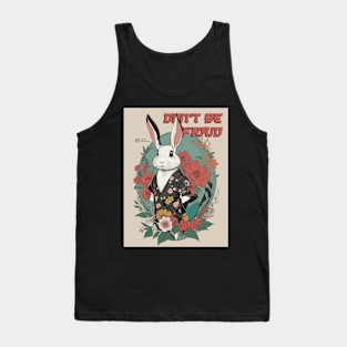 Don't Be Afraid - Japanese Retro Bunny Tank Top